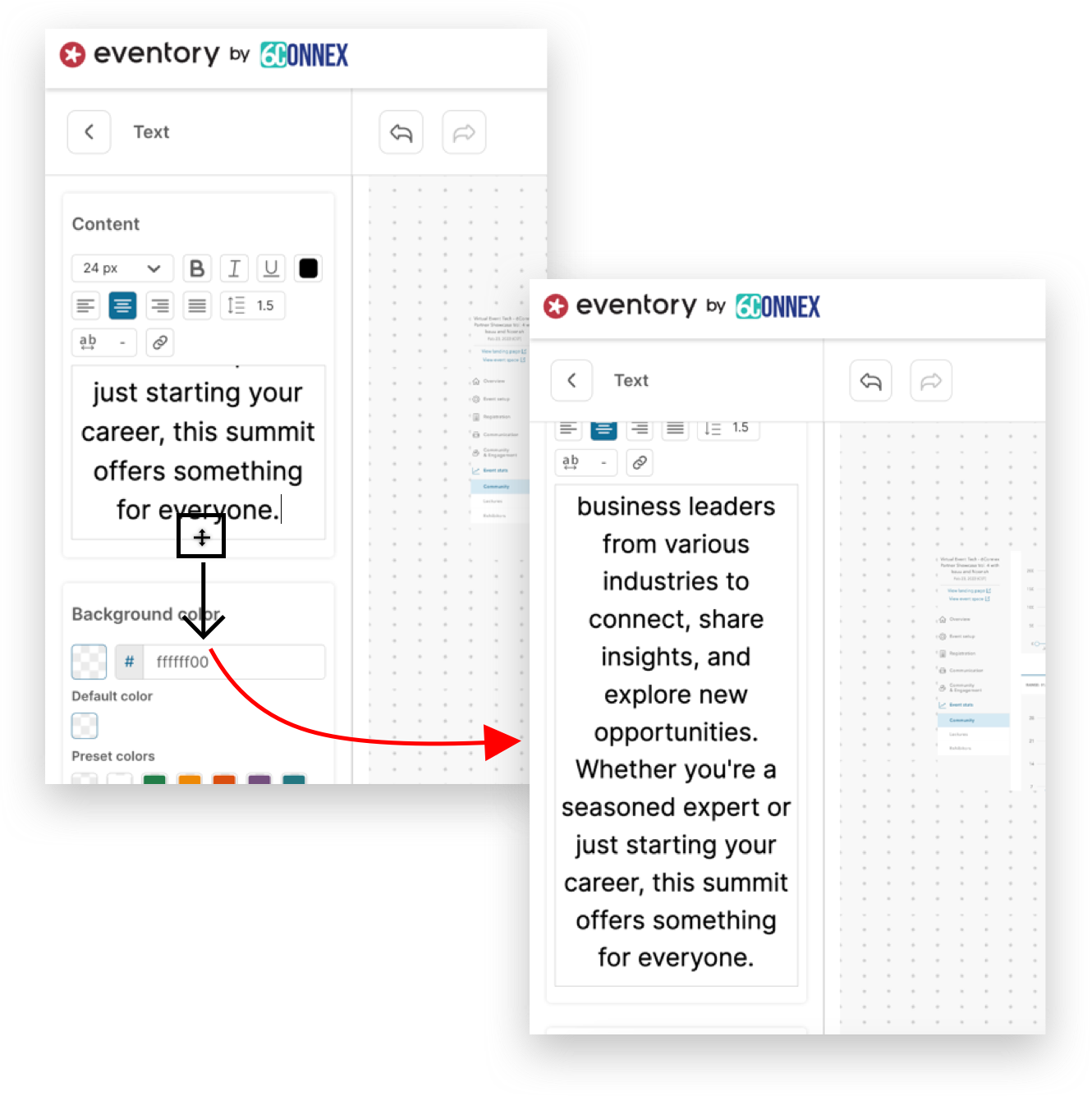 Resize Text Editor