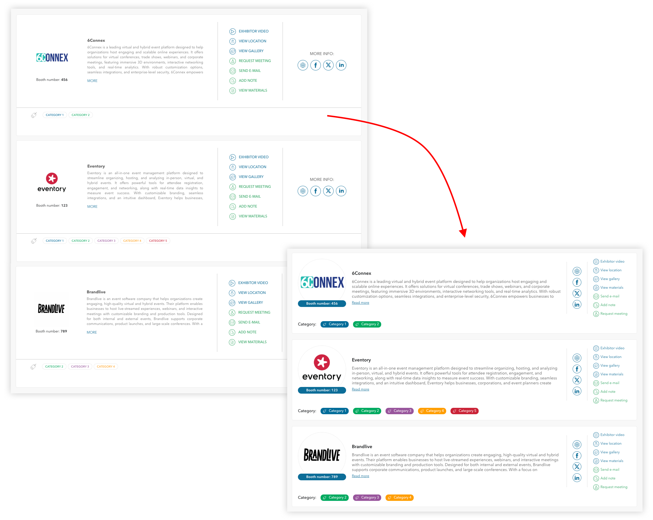 exhibitors redesign