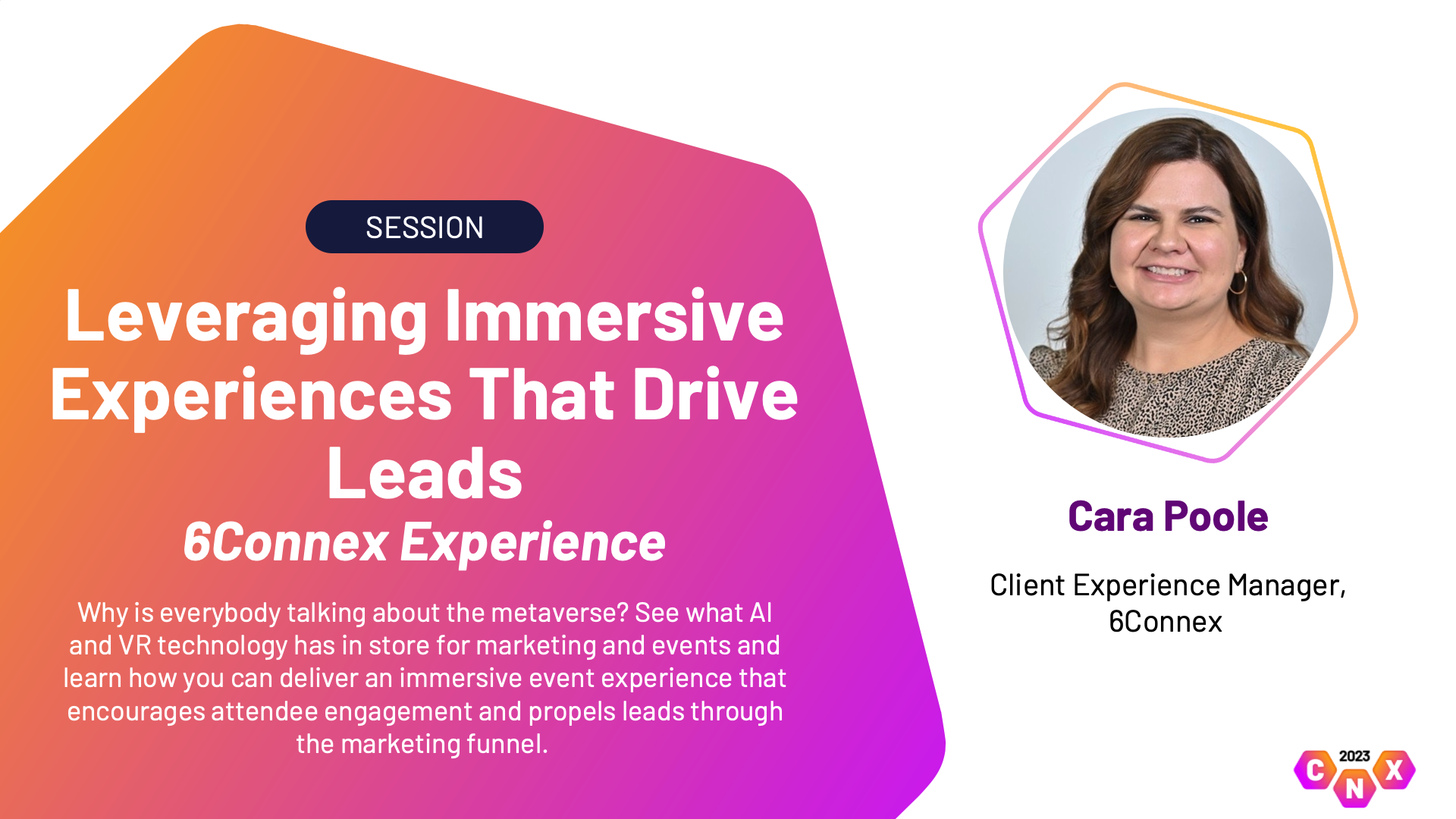 Client Experience Manager from 6Connex talks about AI technology and lead generation in events