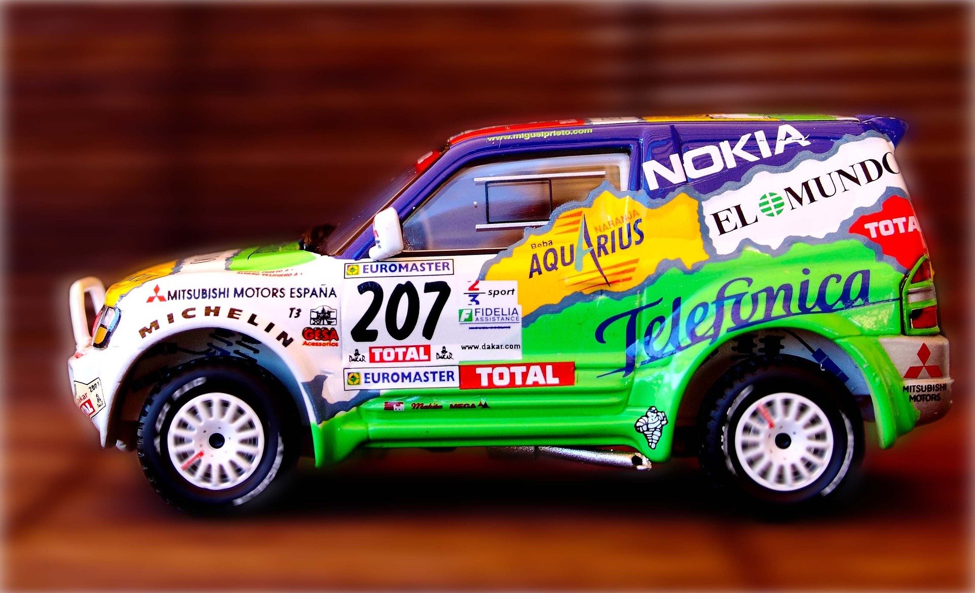 car with sponsorship logos for virtual events